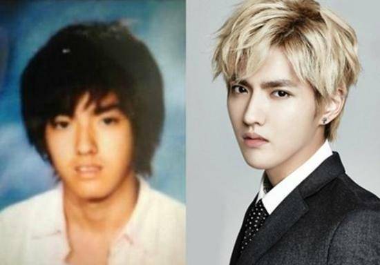 圈前旧照:蔡徐坤像上学时的同学,鹿晗可爱小奶娃_长相_吴亦凡_鲍蕾