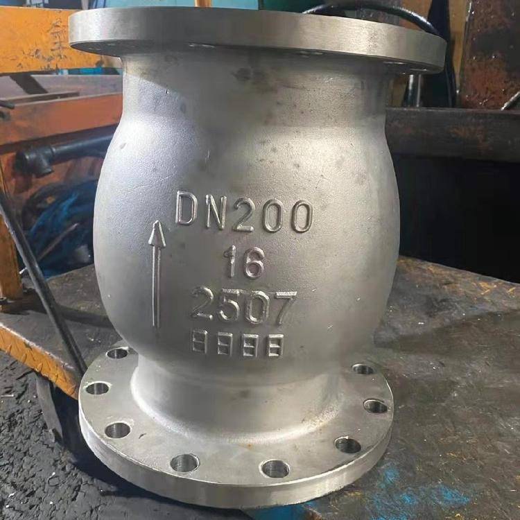 2507立式止回阀奇众阀门2205双相钢法兰逆止阀