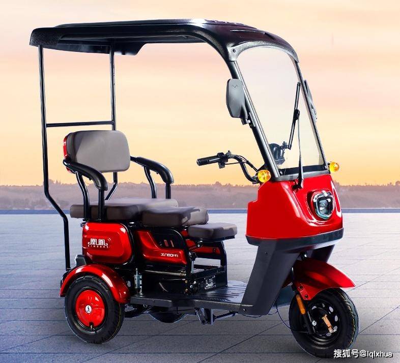 凤凰凤迪6三轮车测评自带雨棚遮阳挡雨60岁以上老人也能骑