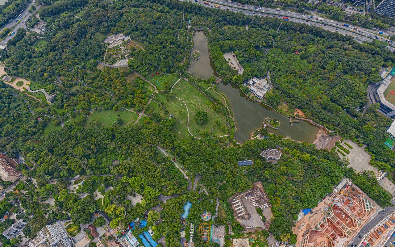 航拍南山区九个公园相关全景vr解读