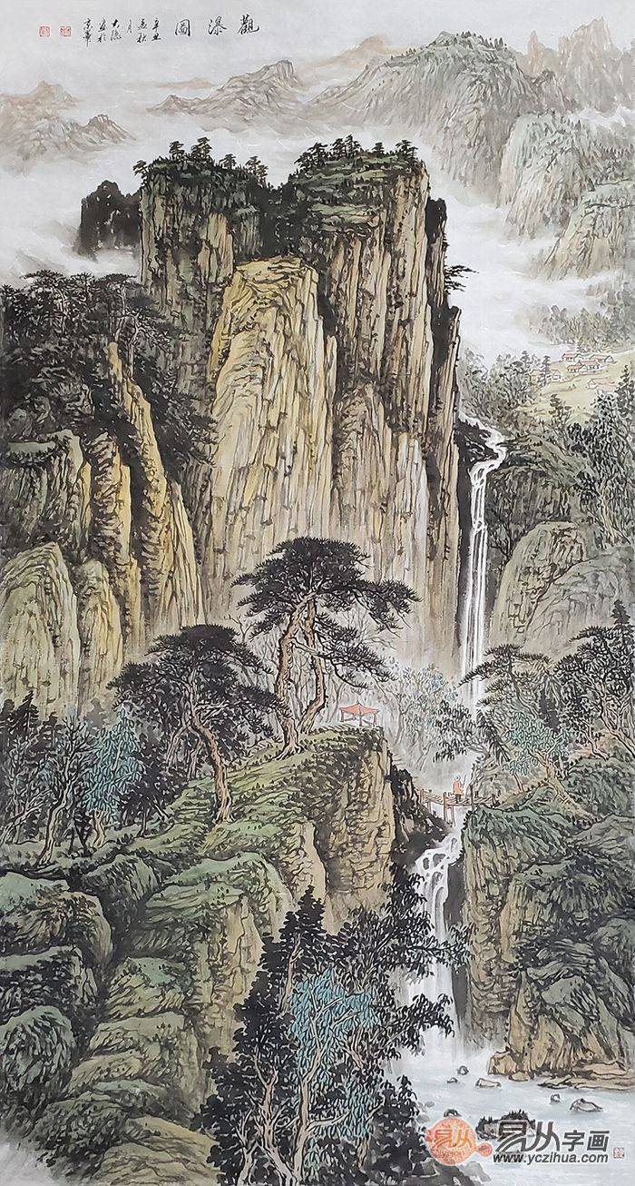 当代实力派山水画家——叶大隐山水画作品欣赏_易从网_辛有芳_韵味