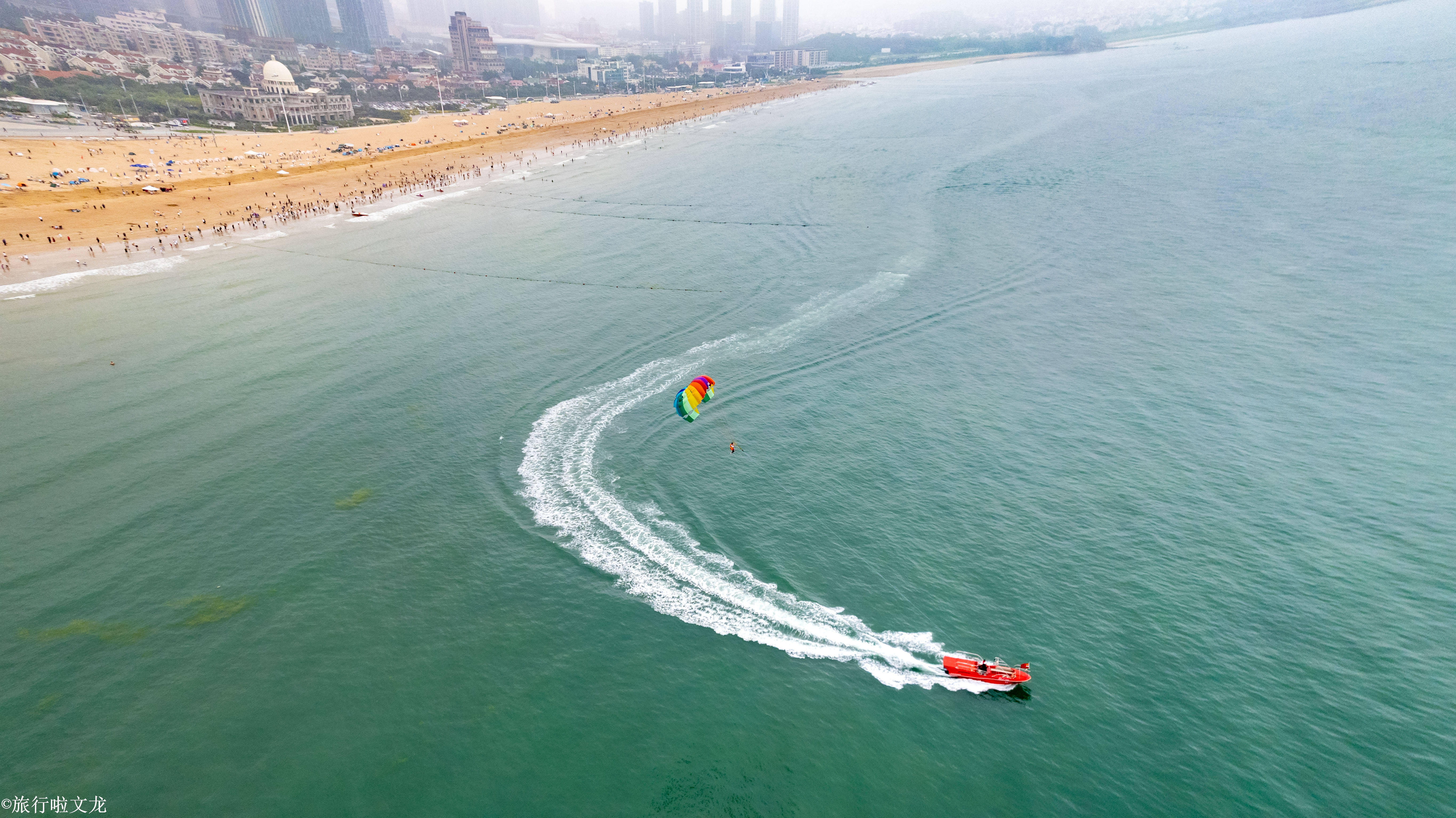 青岛大海海水浴场图片