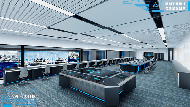 (图丨某联合作战指挥中心效果图)●坚持聚焦硬科技 铸就军事硬实力