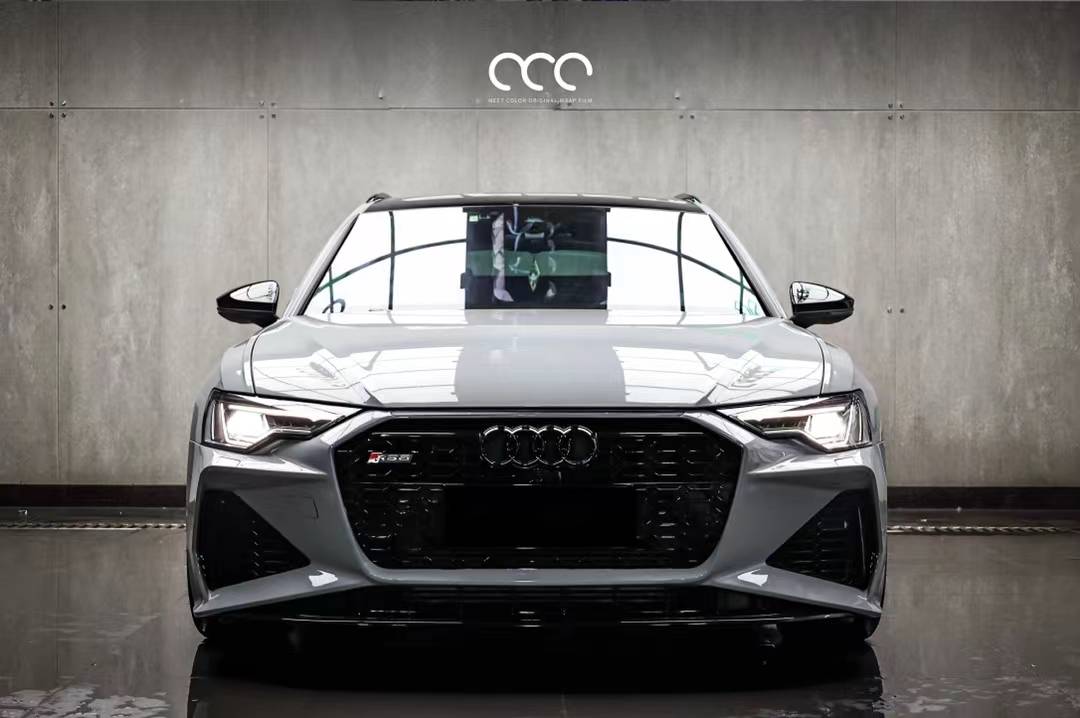 奥迪a6漫彩改色膜pet布鲁克林灰典藏版,低调素朴的水泥灰_全国