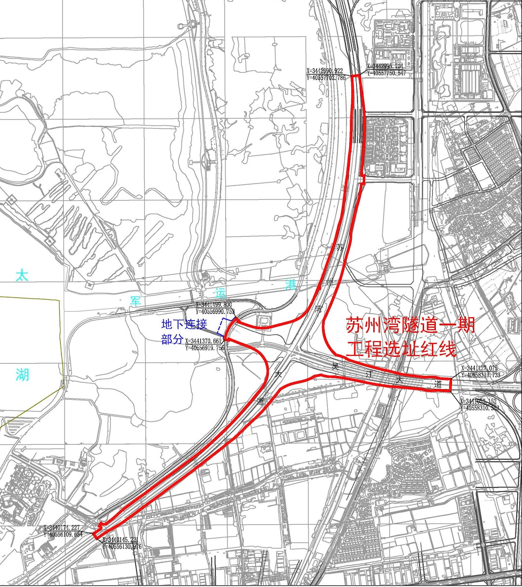 苏州湾隧道选址公示!_大道_吴江_工程