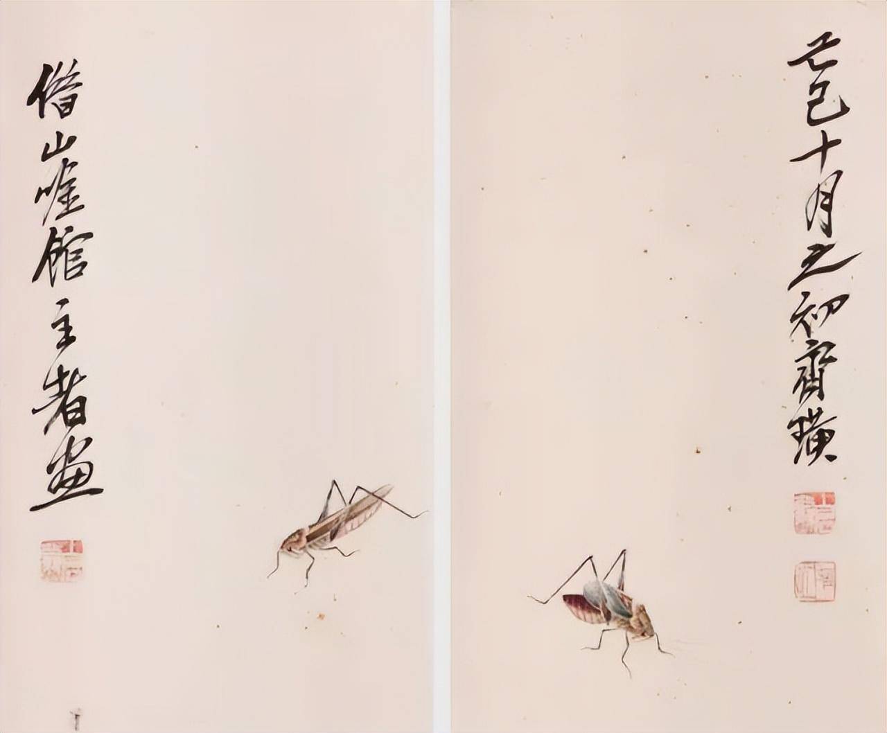 齐白石草虫图200张,中国齐白石书画院院长齐良芷弟子说,他把工笔草虫