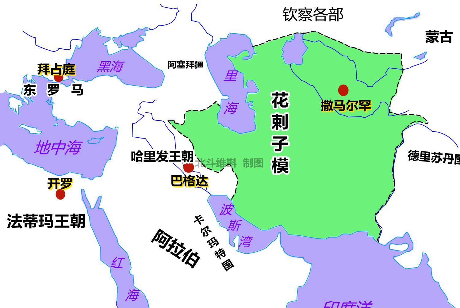 花剌子模国地图图片