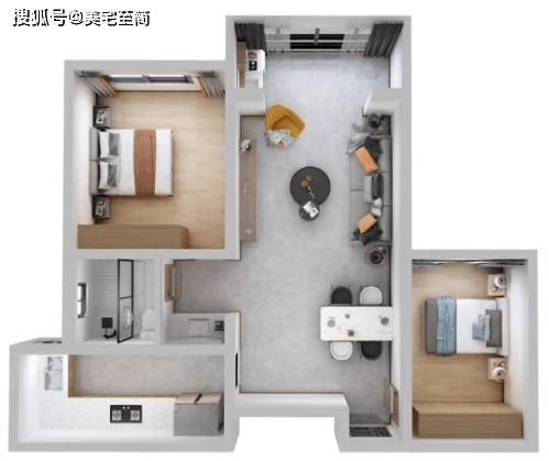 68平米两居室户型优化，优化弊端让房子更好住_手机搜狐网
