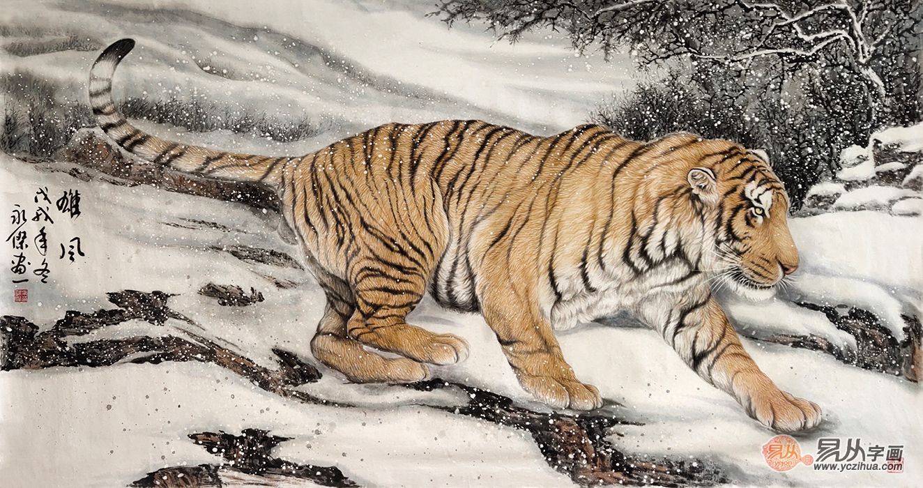 从古至今,有许多画家都画过老虎,在当代也不乏擅长画老虎的画家,布