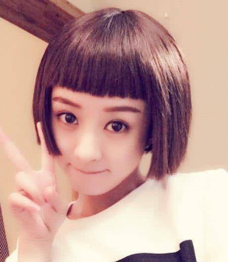 赵丽颖发型樱桃小丸子--75分赵丽颖这发型衬托她整个人可爱有灵气,很
