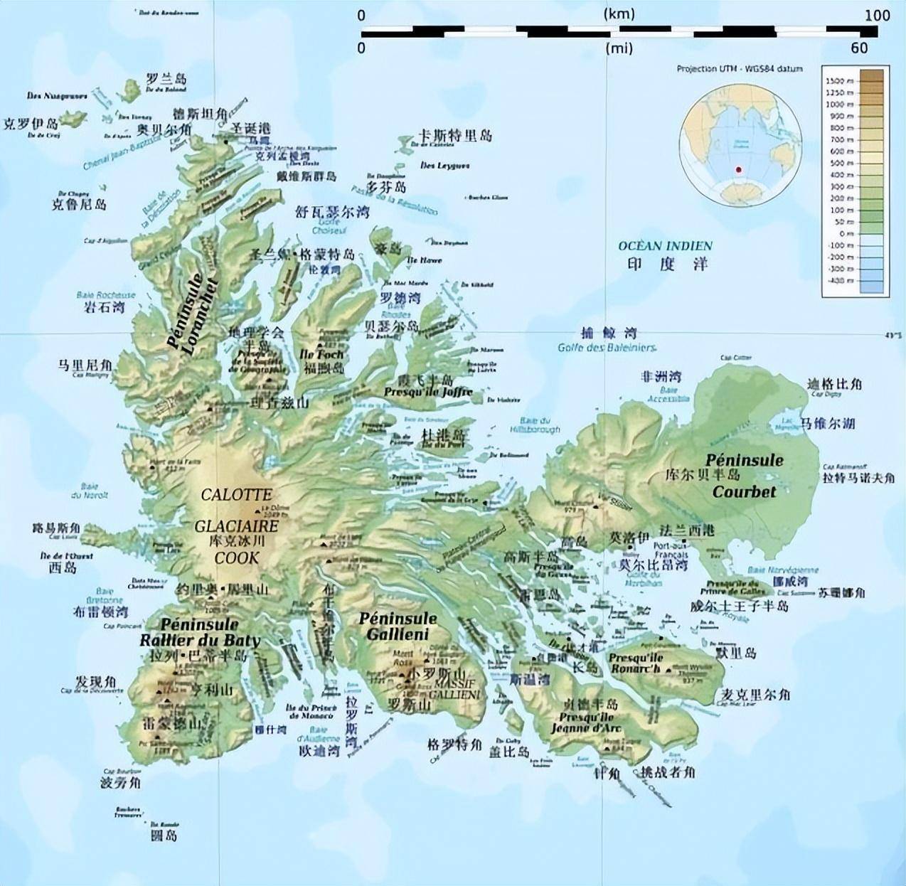 断的火山喷发形成的,地形呈现中西部较高,最高海拔的罗斯山达到1850米