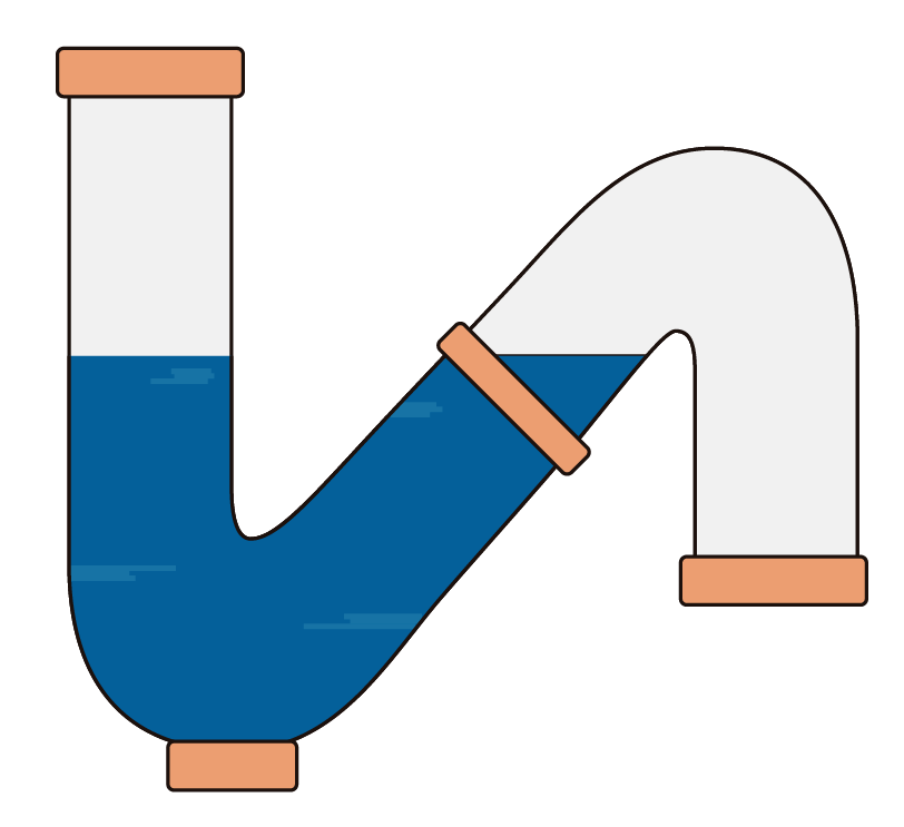 s弯有水时,不仅可以阻碍室内病毒随换气排风扇气流压力,沿管道传播进