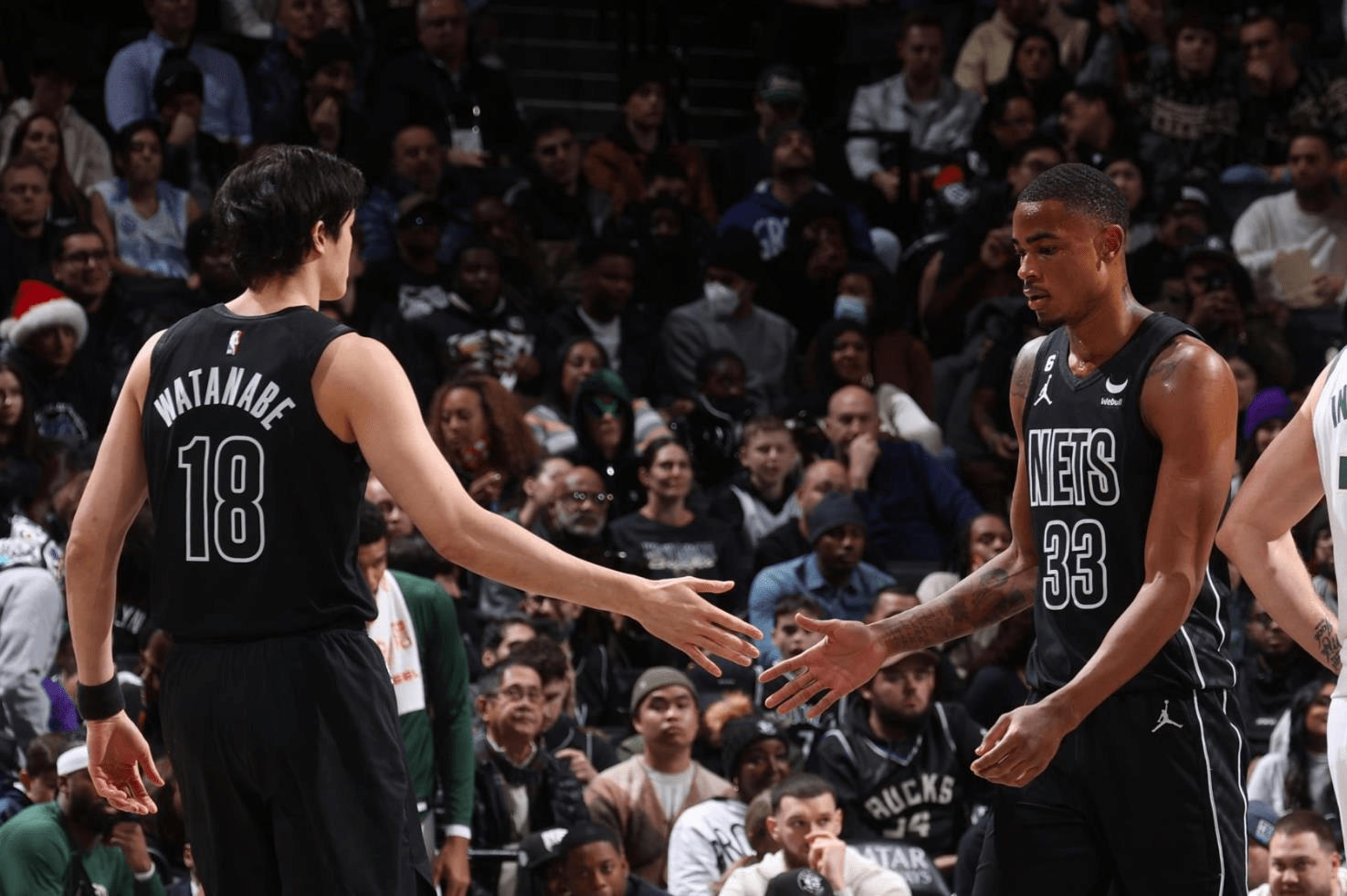 这场比赛由网队内线尼古拉斯·克拉克斯顿(nicolasclaxton)表现出色.