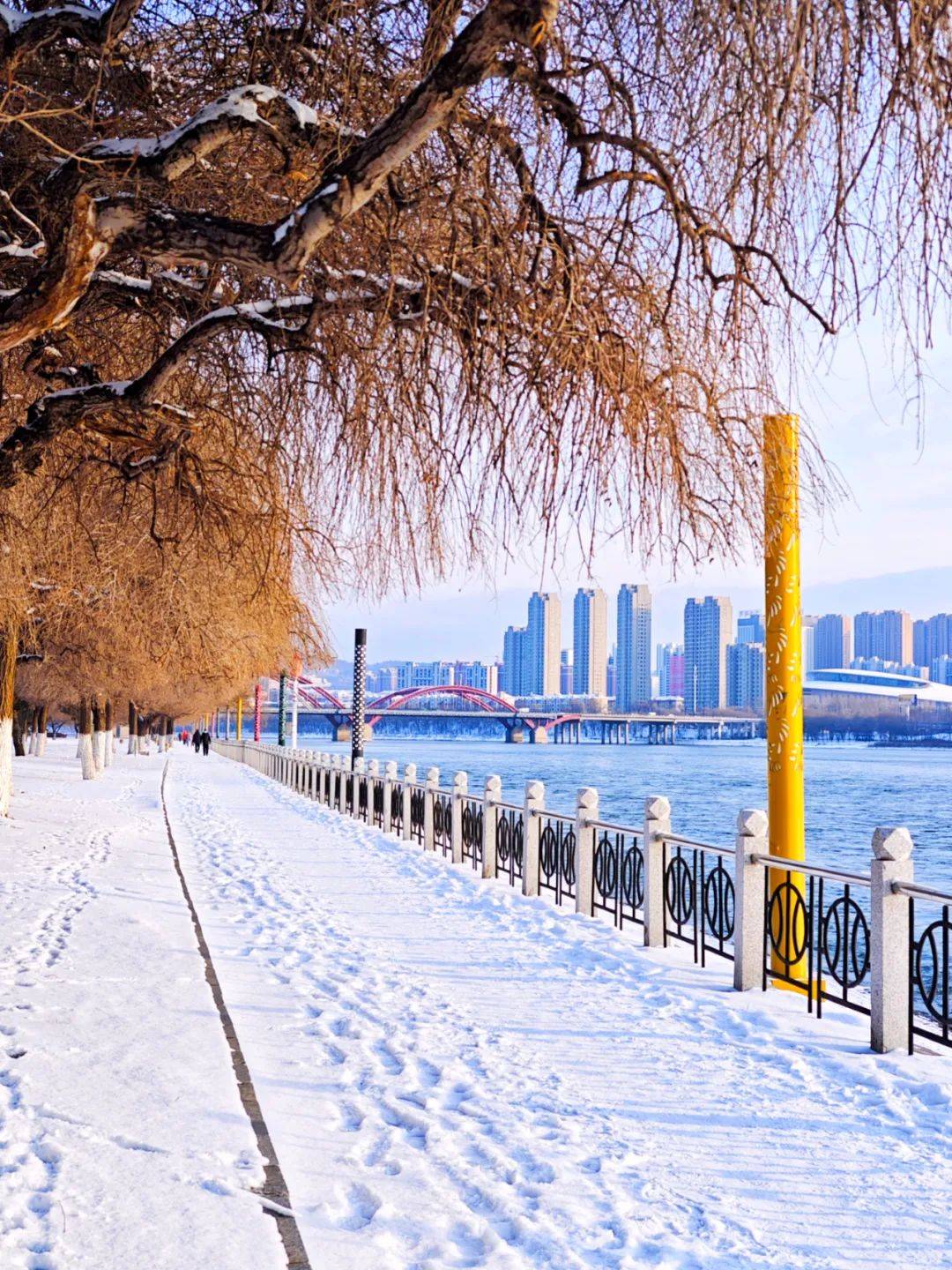 桥头的松江东路是吉林市的一条著名景观路,青年园,国防园,清水绿带等