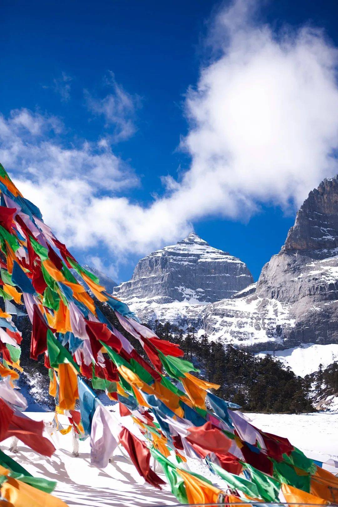 一季冬来,一场遇见||冬游巴拉格宗!_冬日_佛塔_白雪