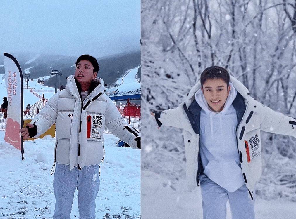 贾乃亮一家三口滑雪,与李小璐戴情侣头盔,甜馨越长越像爸_装备_网友