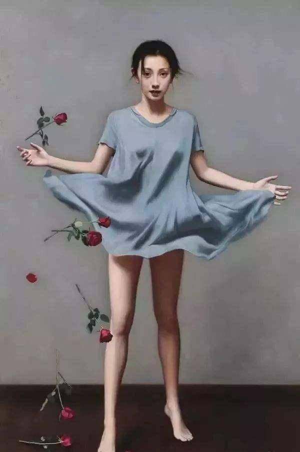 国画大师与冷军pk画美女,一个婀娜多姿,一个栩栩若生,谁更美?