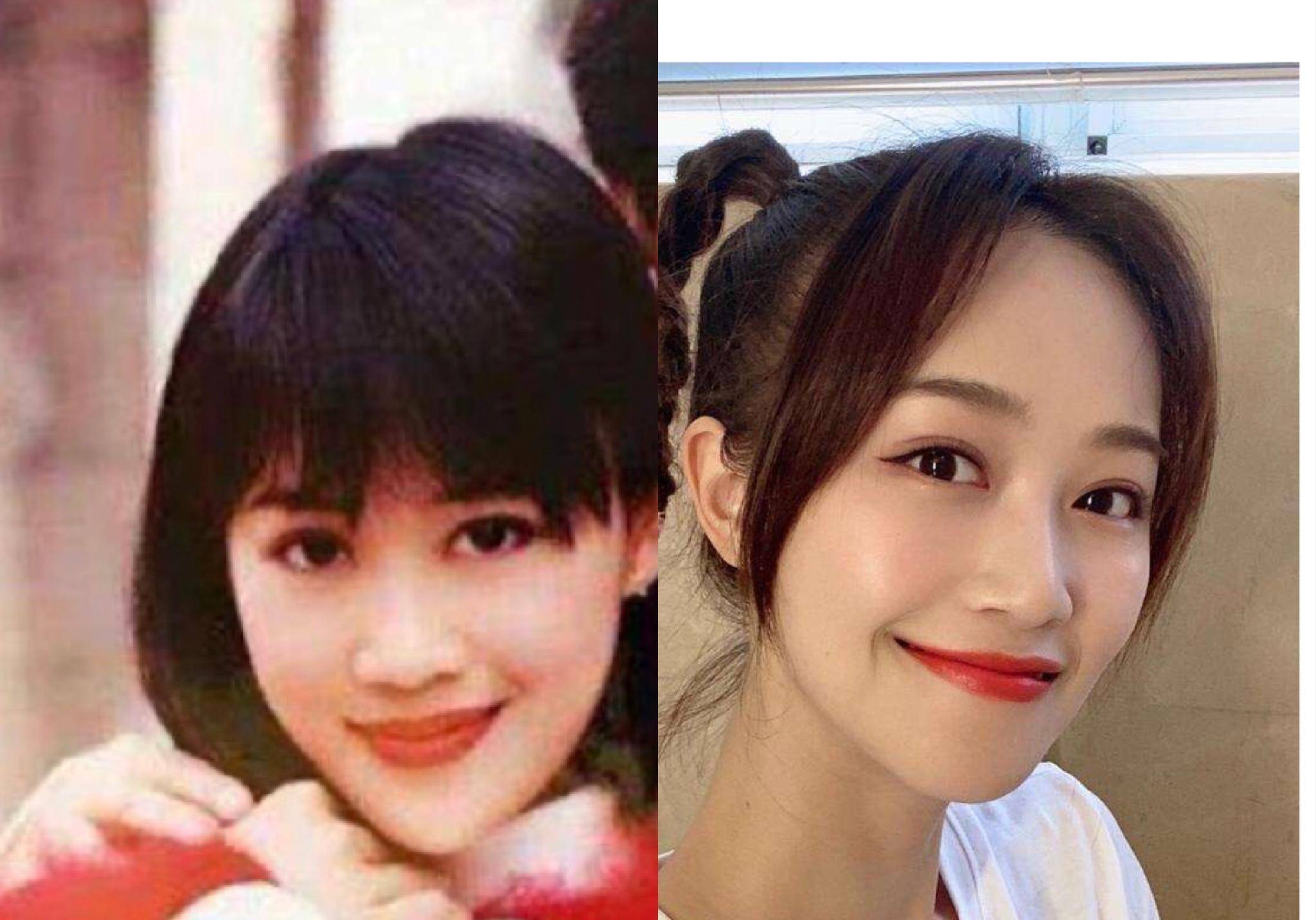 同是正脸杀侧脸垮,蓝盈莹和梁小冰差的是女主脸还是女主命_表情_时尚