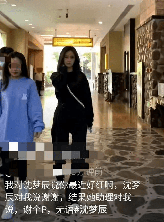 主持小花沈梦辰遭网友吐槽,称其身边工作人员无故怼