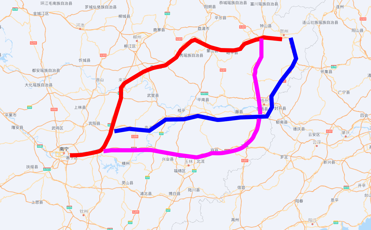 环江高速公路规划路线图片