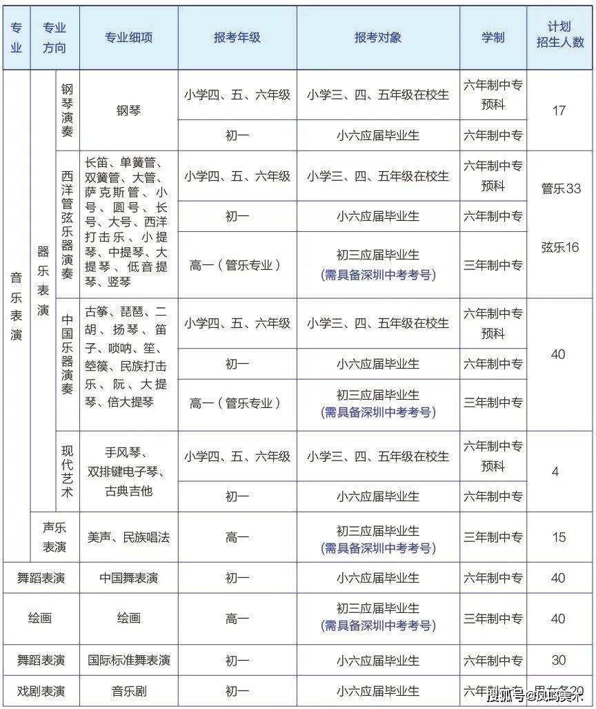 深圳艺术学校招生简章图片