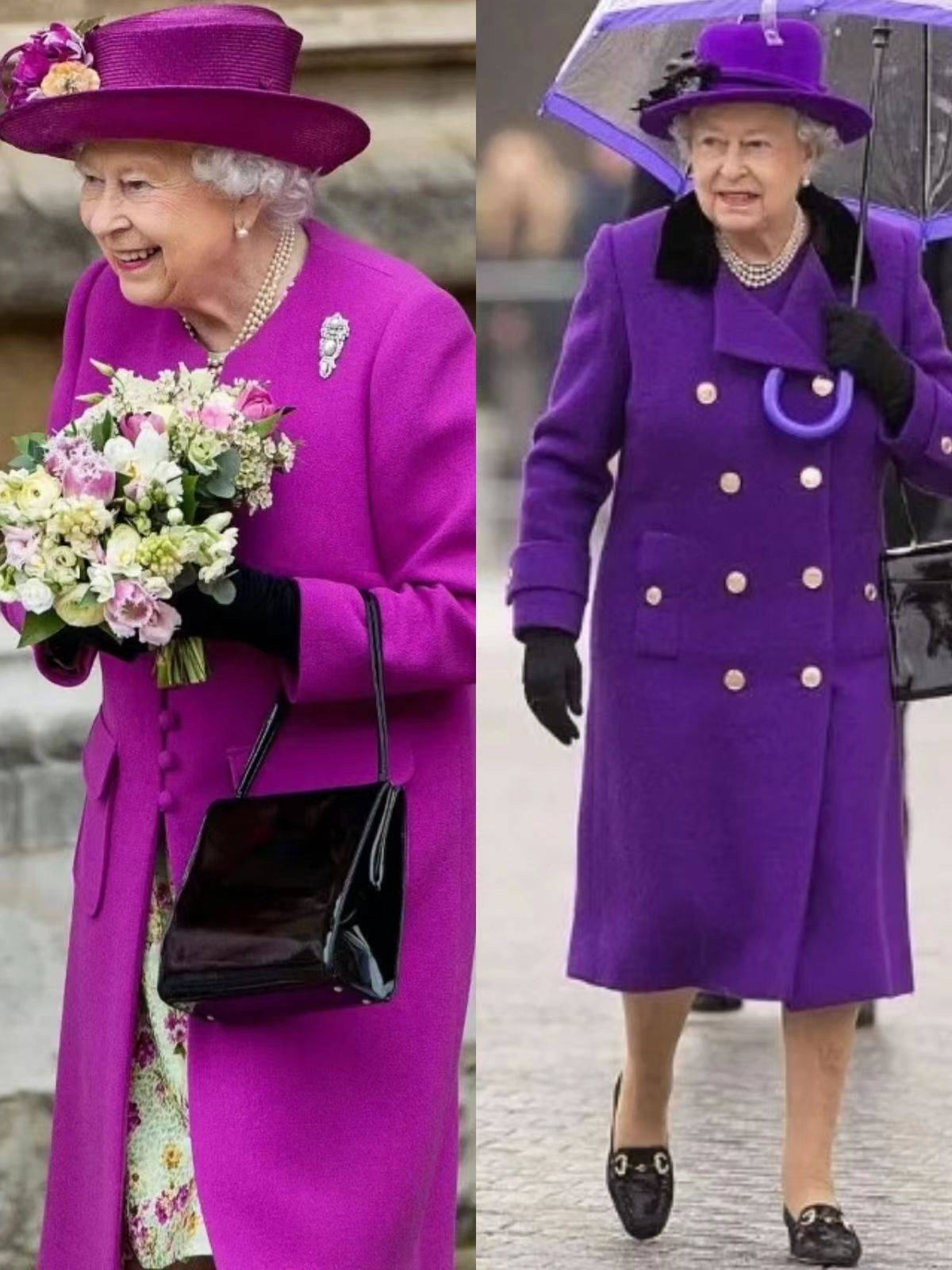 女王的穿搭,才知道:她才是彩色搭配高手,太美_老年人_时尚_大衣