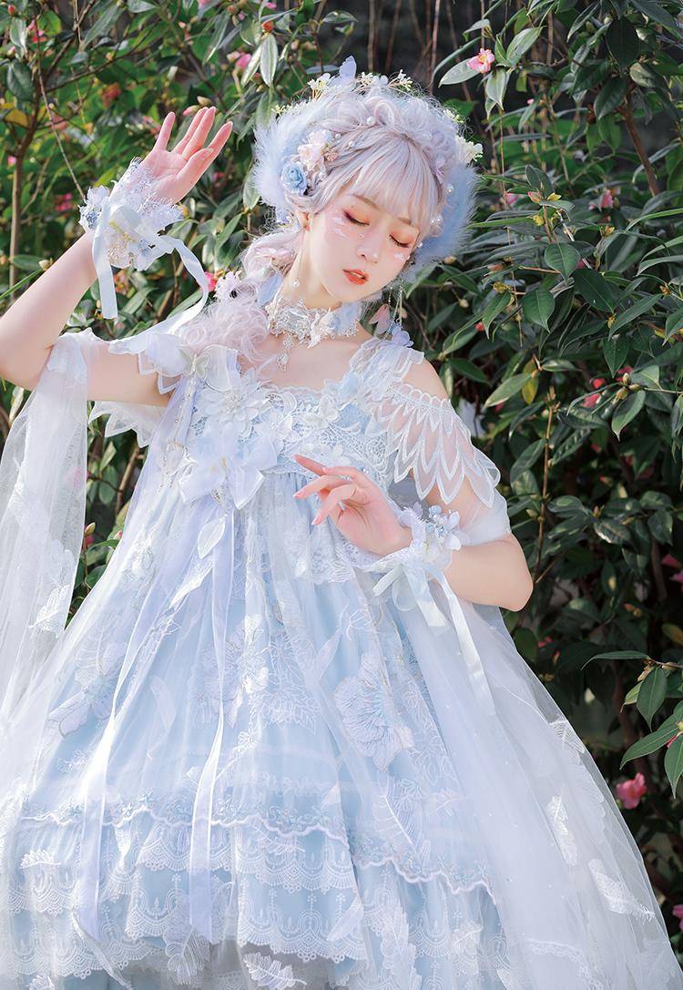 让人心动的中华风洛丽塔:飞花令古典,昙花水母仙气,最后这个美过天国