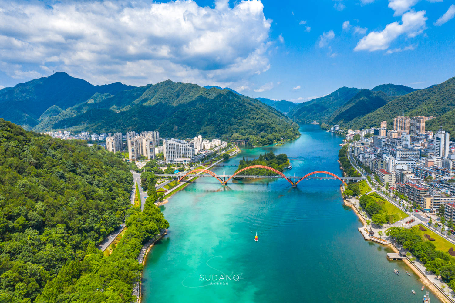 新安江水美如画_城市_山好水_中国