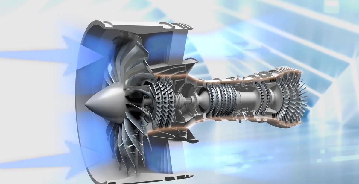 世界最大最胖航空发动机,罗罗ultrafan_涡扇发动机_客机_飞机