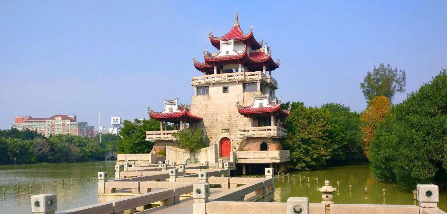 景色迷人的泉州东湖公园,是古泉州十大胜景之一"星湖荷香"遗址_风格