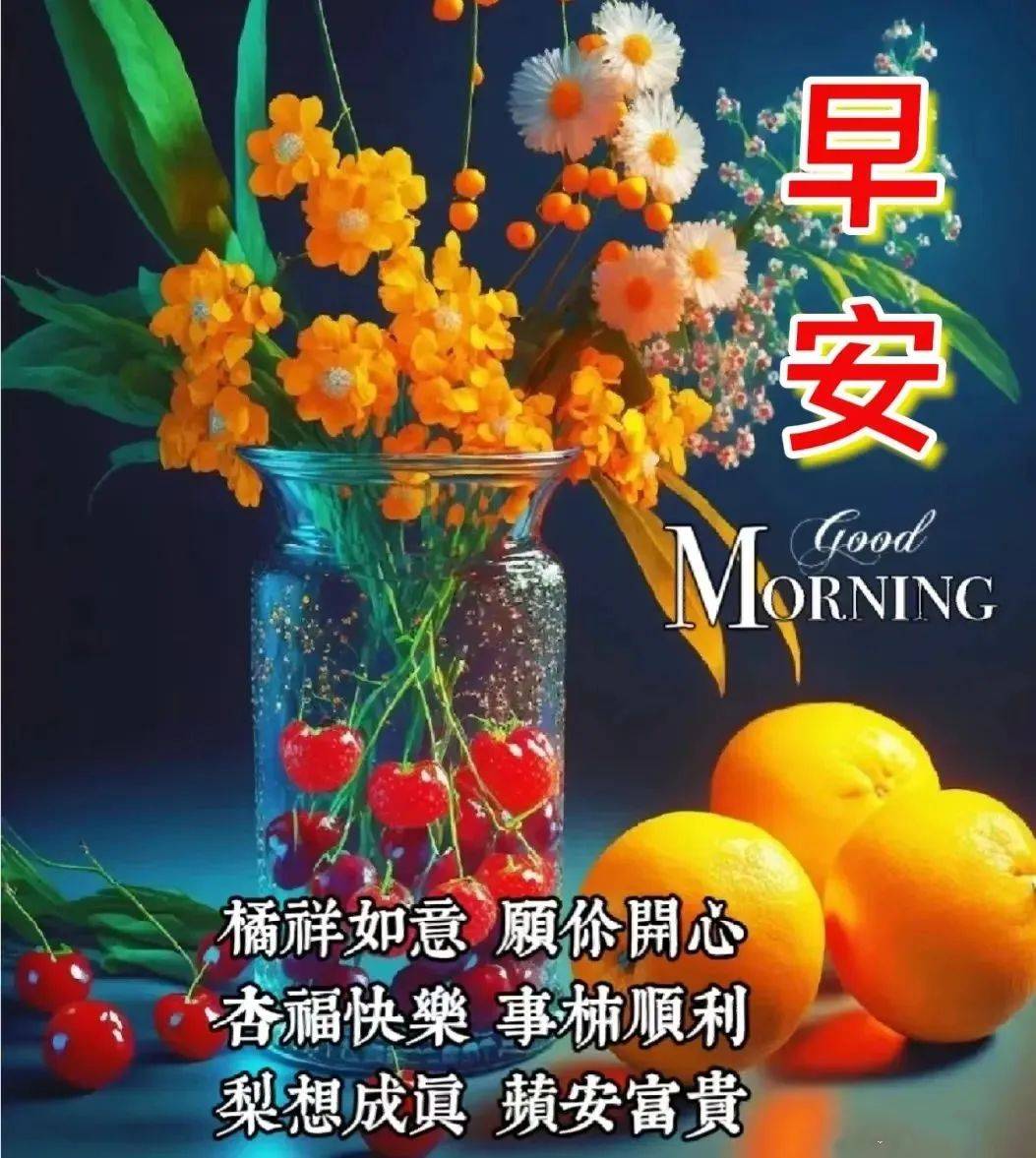 早安早上好祝福图片 2023不用打字聊天的冬天早上好问候图片_短信