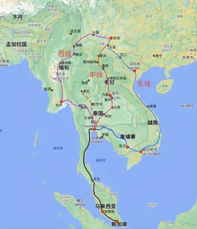 中越并轨后,柬埔寨也请中国建高铁,中南半岛的布局,连成一张网_铁路