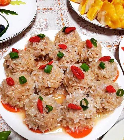 年夜饭的快手蒸菜,糯米珍珠丸子_香葱_孩子_马蹄