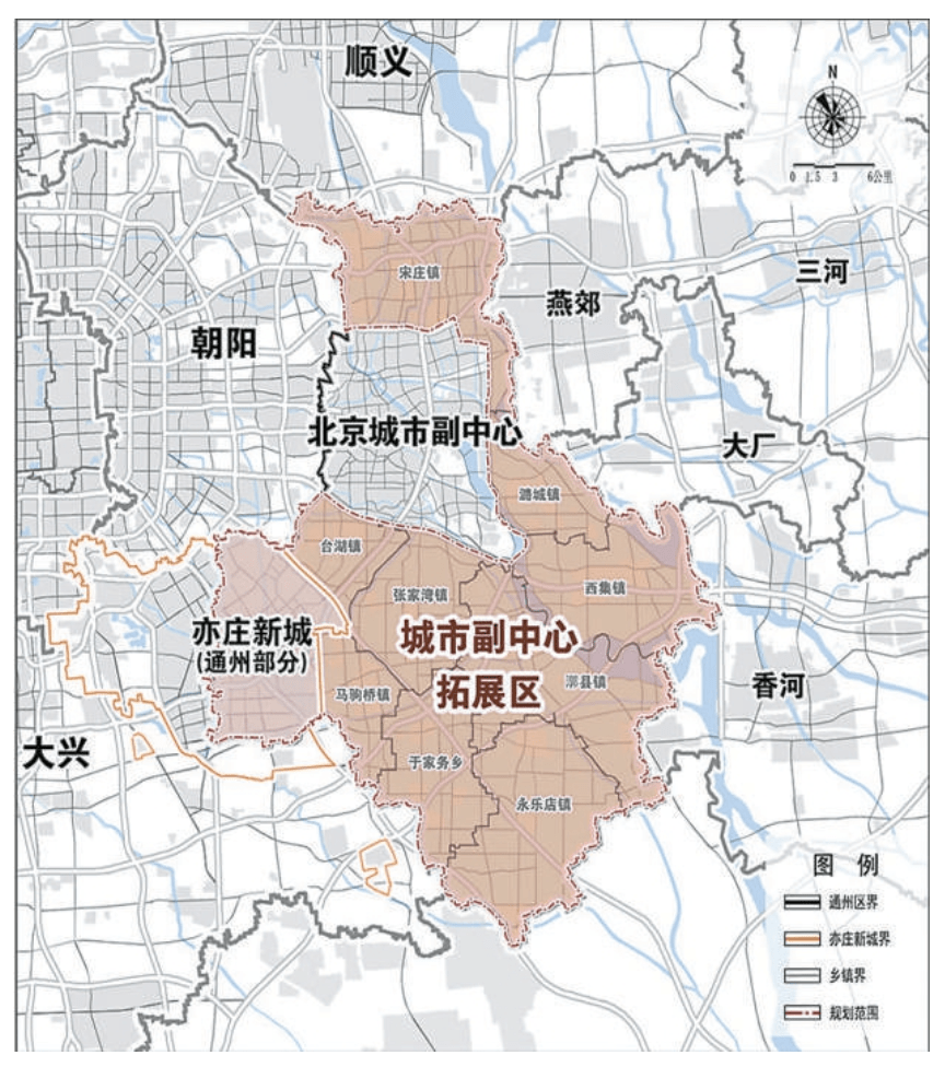 北京通州位置(地图)图片