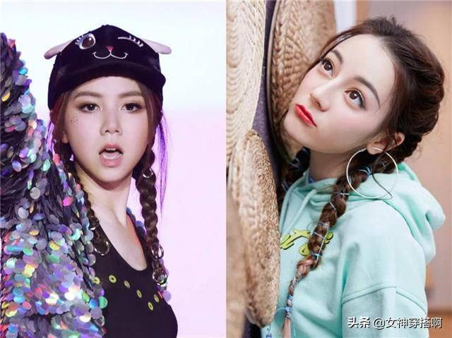"丸子头"已经过时了,今年流行的是"香蕉头",青春洋气显脸小_发型_辫子