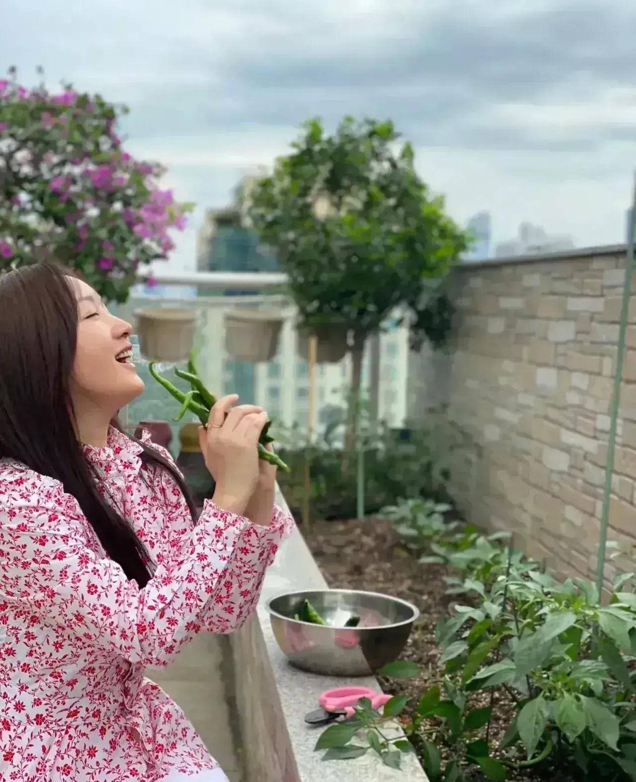 51岁的杨钰莹,豪宅种蔬菜,精致如少女,生活太自在_房子_露天_钢琴