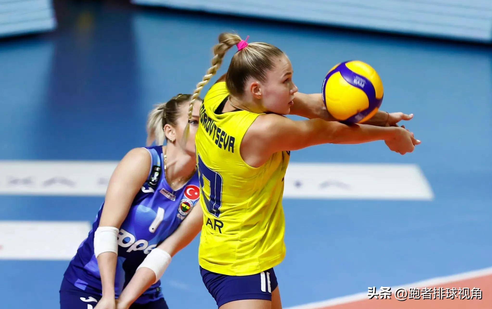 费内巴切女排发球强势,国外"二娃"表现好,小彩娃12分_瓦尔加_比赛