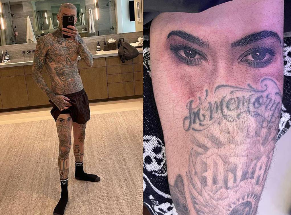 为什么粉丝们相信特拉维斯巴克首次亮相考特尼卡戴珊的眼睛纹身_ink