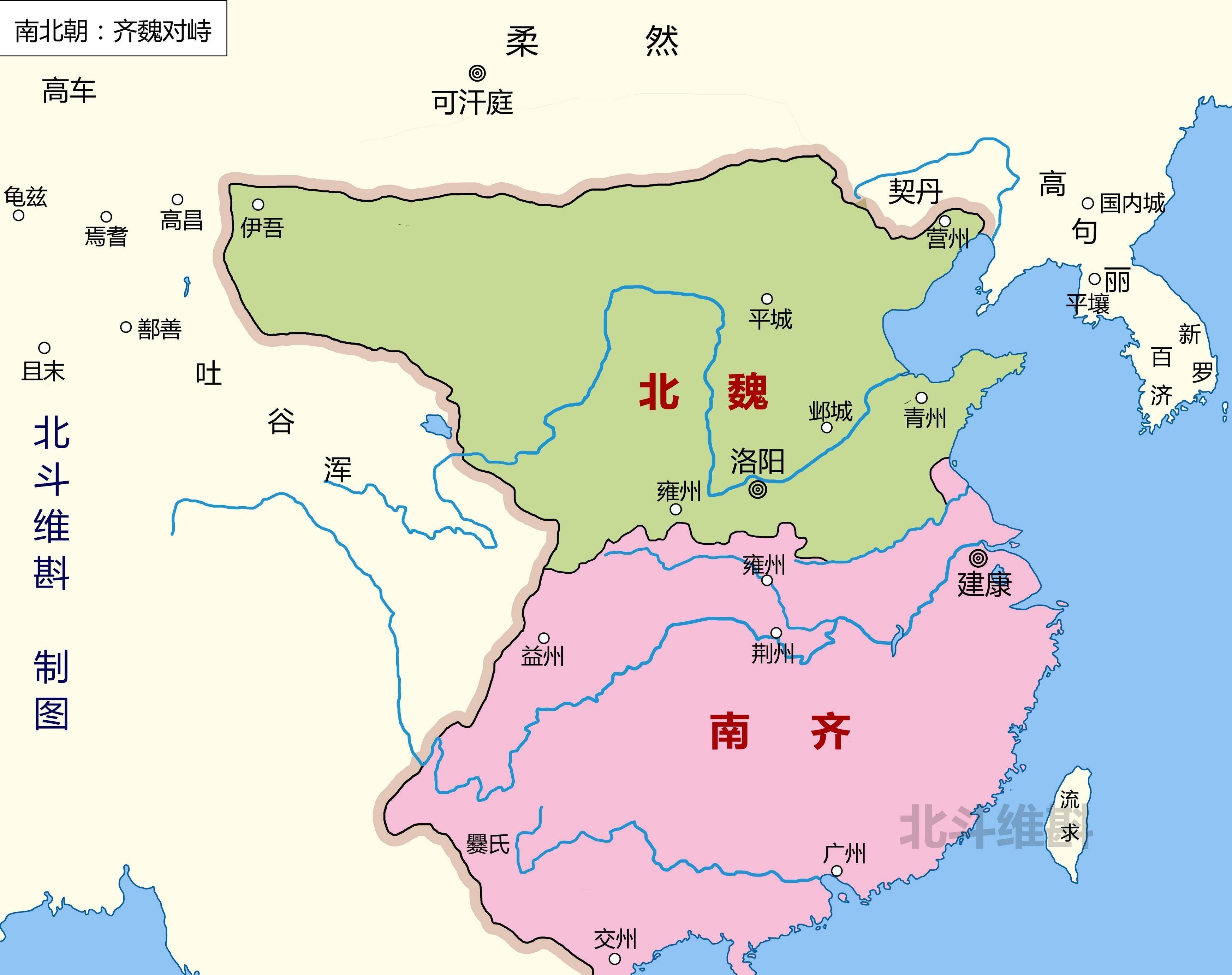 根据《中国人口通史》的资料,北魏统一后,北方人口迅速增加,到北魏