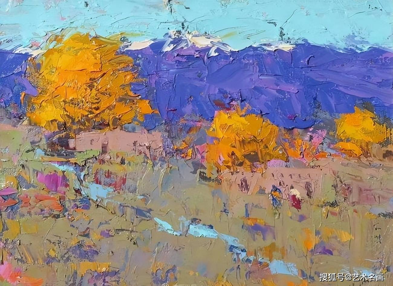 ②色彩浓郁的风景油画 | 见过色彩丰富的,但没有见过这么美的