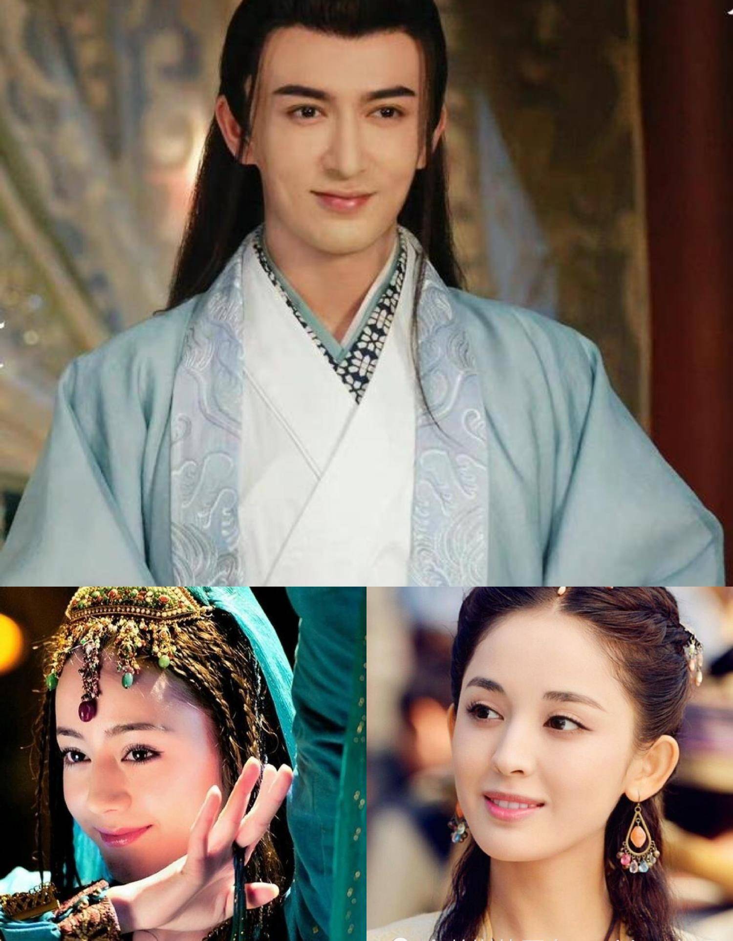 迪丽热巴一袭红色维族舞纱裙,造型美艳动人,展现异域风情_服饰_新疆