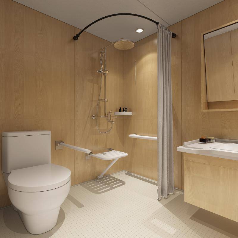 卫生间再也不贴瓷砖了,学她们这样装,真的太聪明了_整体_墙板_方式