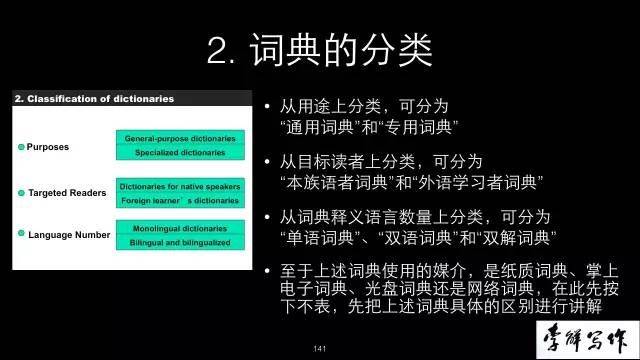 北外李晨教师谈若何利用英语词典