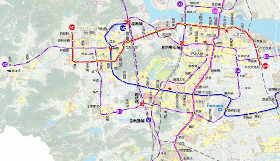有房丨不止s1,s2 到2035年台州规划建成8条轨道交通_隧道_中心_市府