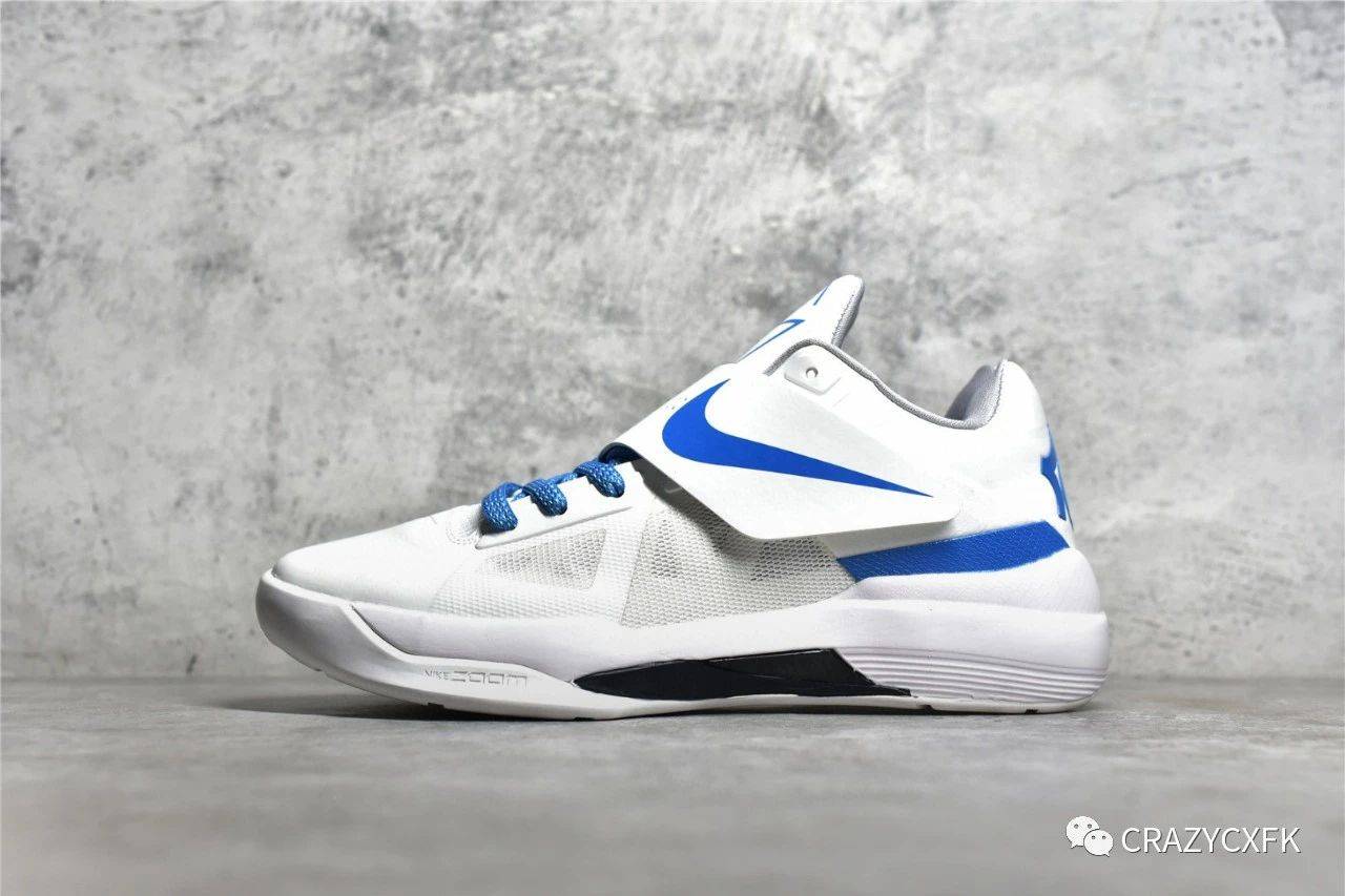 耐克冠军白蓝Nike KD Ⅳ Think 16 杜兰特四代篮球鞋_搜狐网