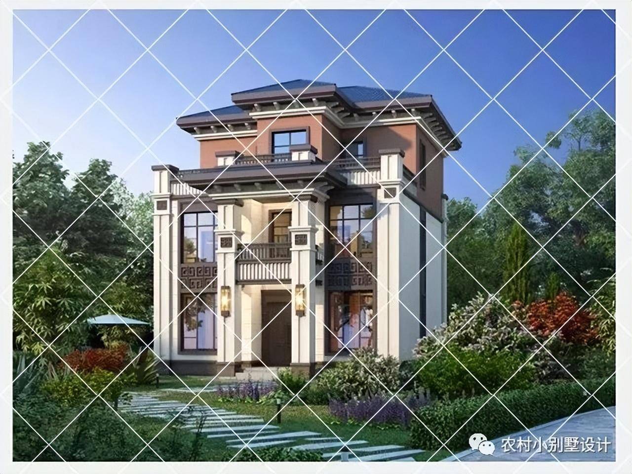 复式挑高大客厅,农村建房不能将就_设计_户型_房子