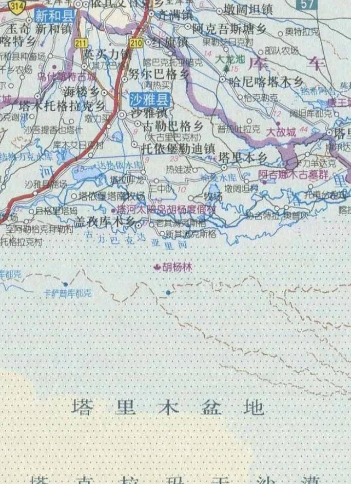新疆沙雅县有30万人,是产棉大县,还有塔里木河胡杨林保护区