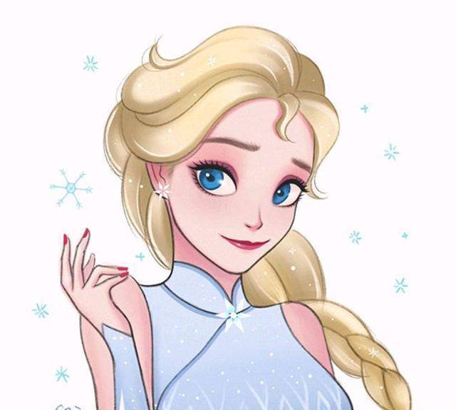 国人画师告诉你:风姿绰约,尽显妖娆_艾莎_笔下_女子