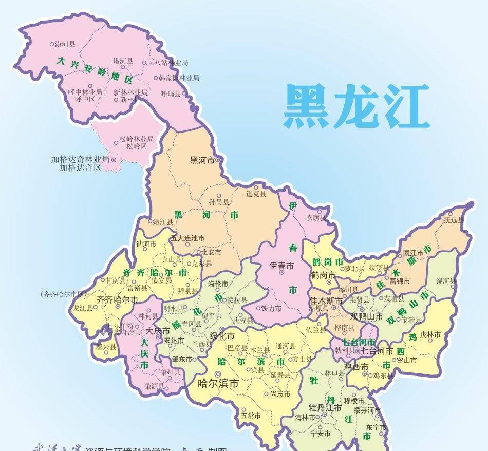 嫩江市乡镇地图图片