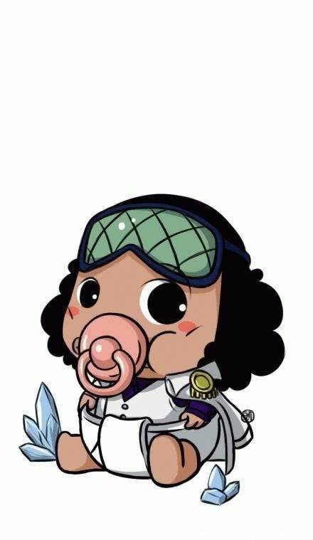 海贼王手绘草帽海贼团叼奶嘴系列萌萌哒,路飞叼着奶嘴不忘吃肉_小时候